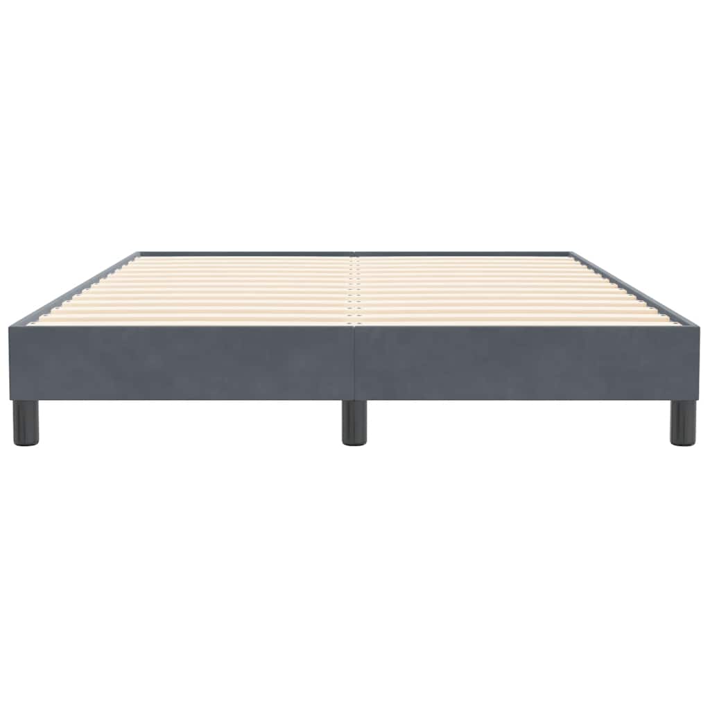 Box Spring krevet bez madraca tamno sivi 140x210 cm samt