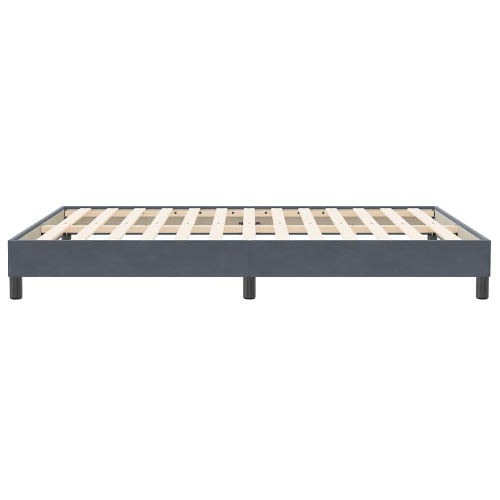 Box Spring krevet bez madraca tamno sivi 140x210 cm samt