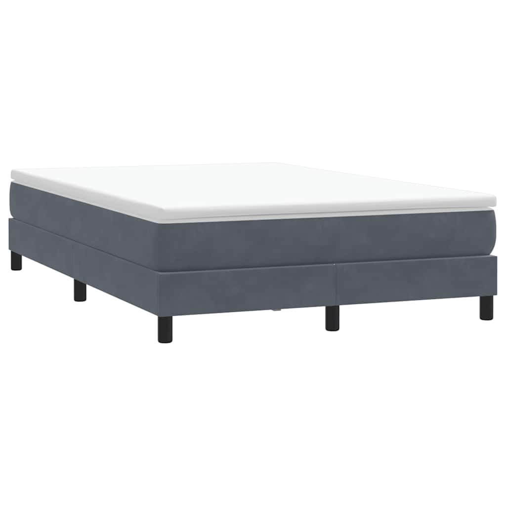 Box Spring krevet bez madraca tamno sivi 140x210 cm samt