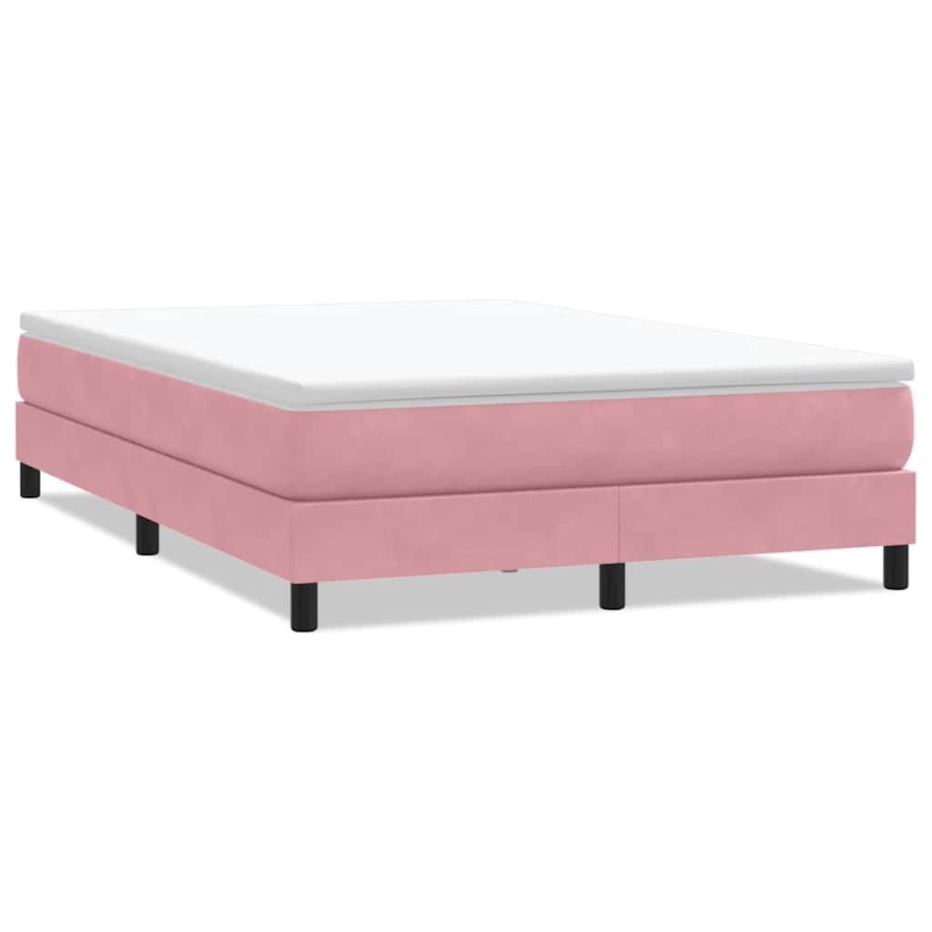 Box Spring krevet bez madraca ružičasti 160x210 cm samt