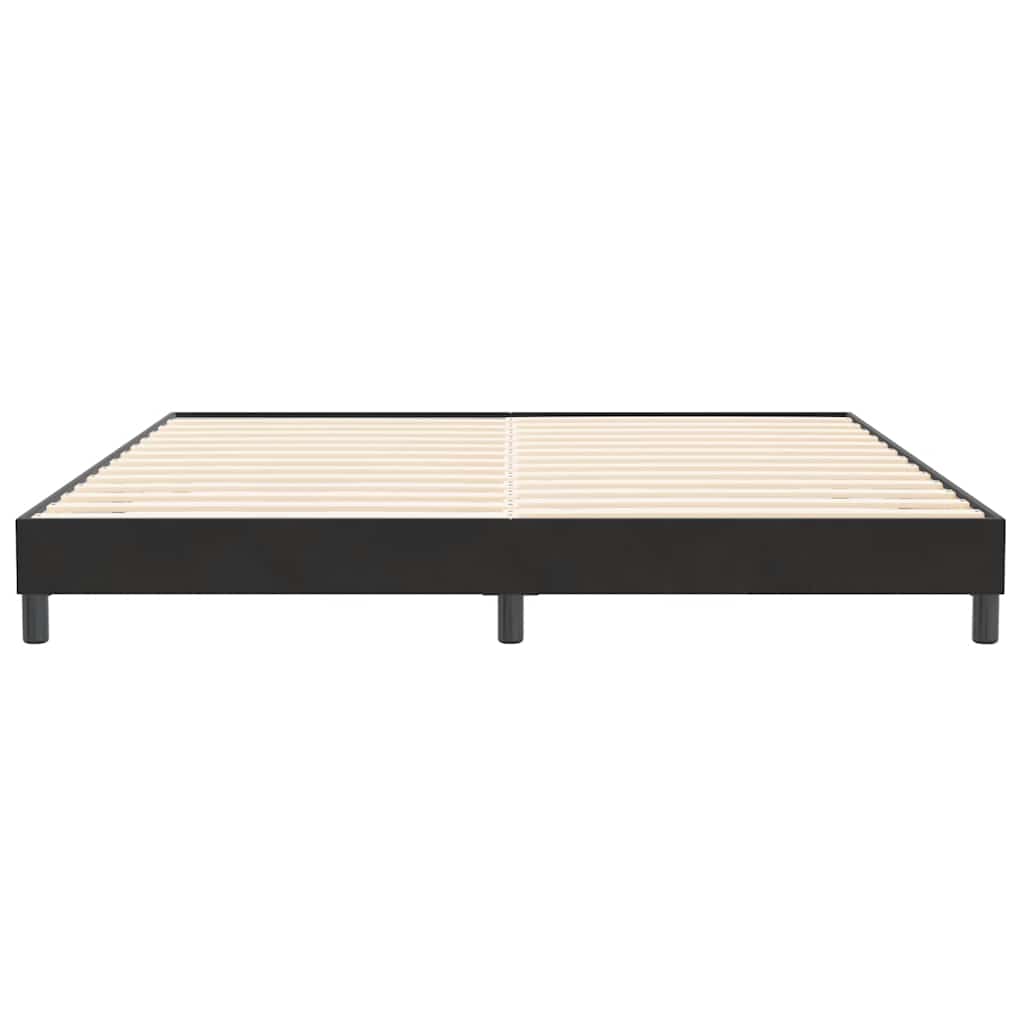 Krevet s oprugama bez madracem crni 200x210 cm baršunasti