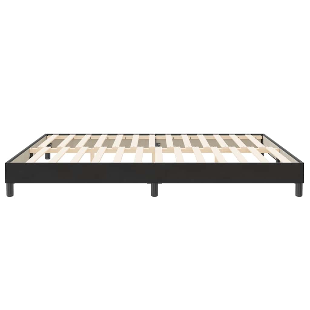 Krevet s oprugama bez madracem crni 200x210 cm baršunasti