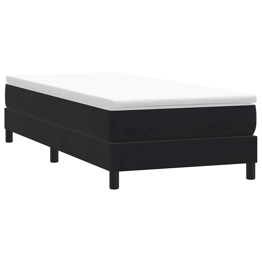 Box spring krevet bez madracem crni 90x220 cm baršunasti