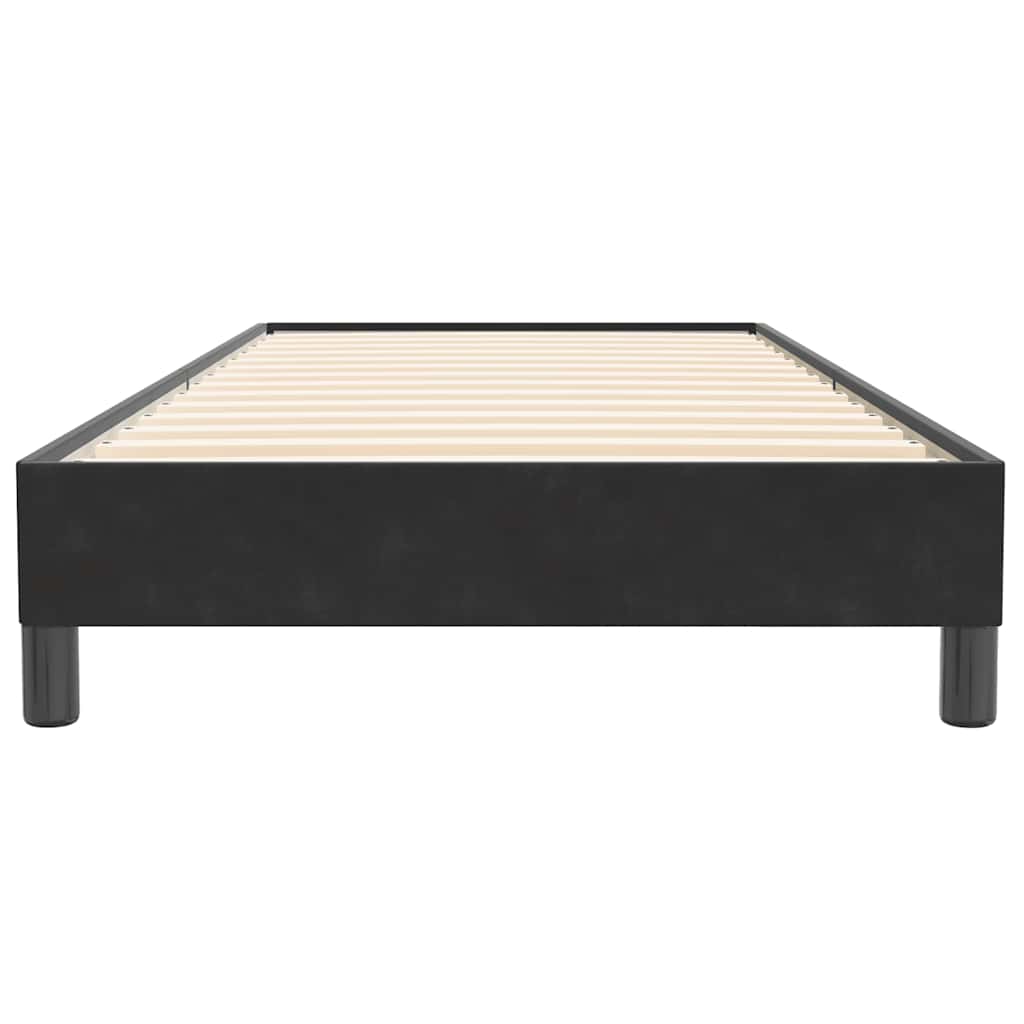 Box Spring krevet bez madracem crni 100x220 cm samt
