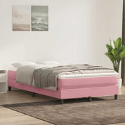 Box Spring krevet bez madracem ružičasti 120x220 cm samt