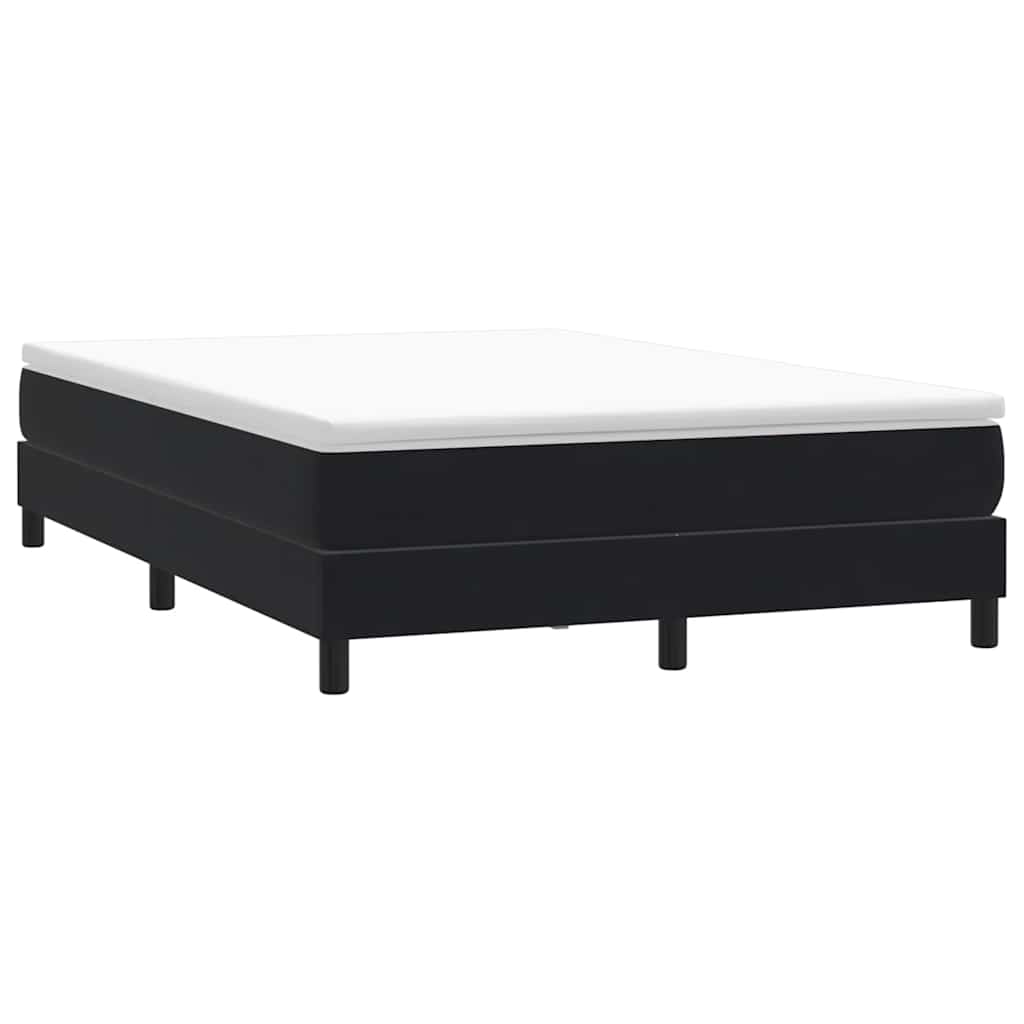 Box Spring krevet bez madracem crni 140x220 cm samt