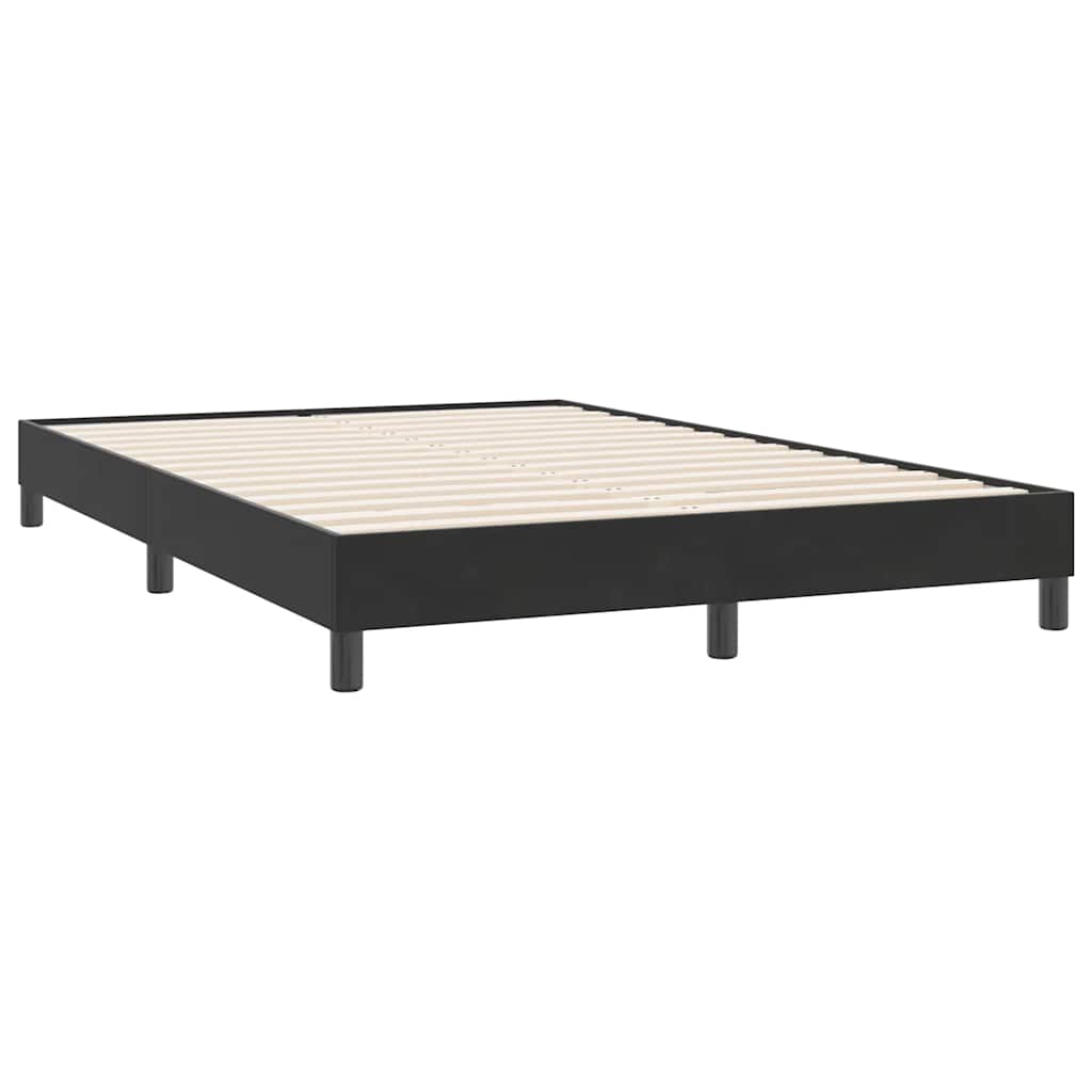 Box Spring krevet bez madracem crni 140x220 cm samt