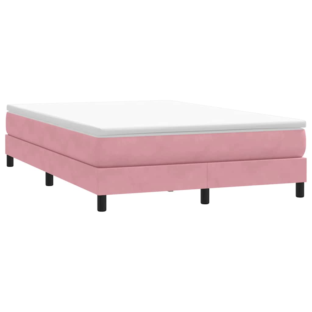 Box Spring krevet bez madracem ružičasti 160x220 cm baršun
