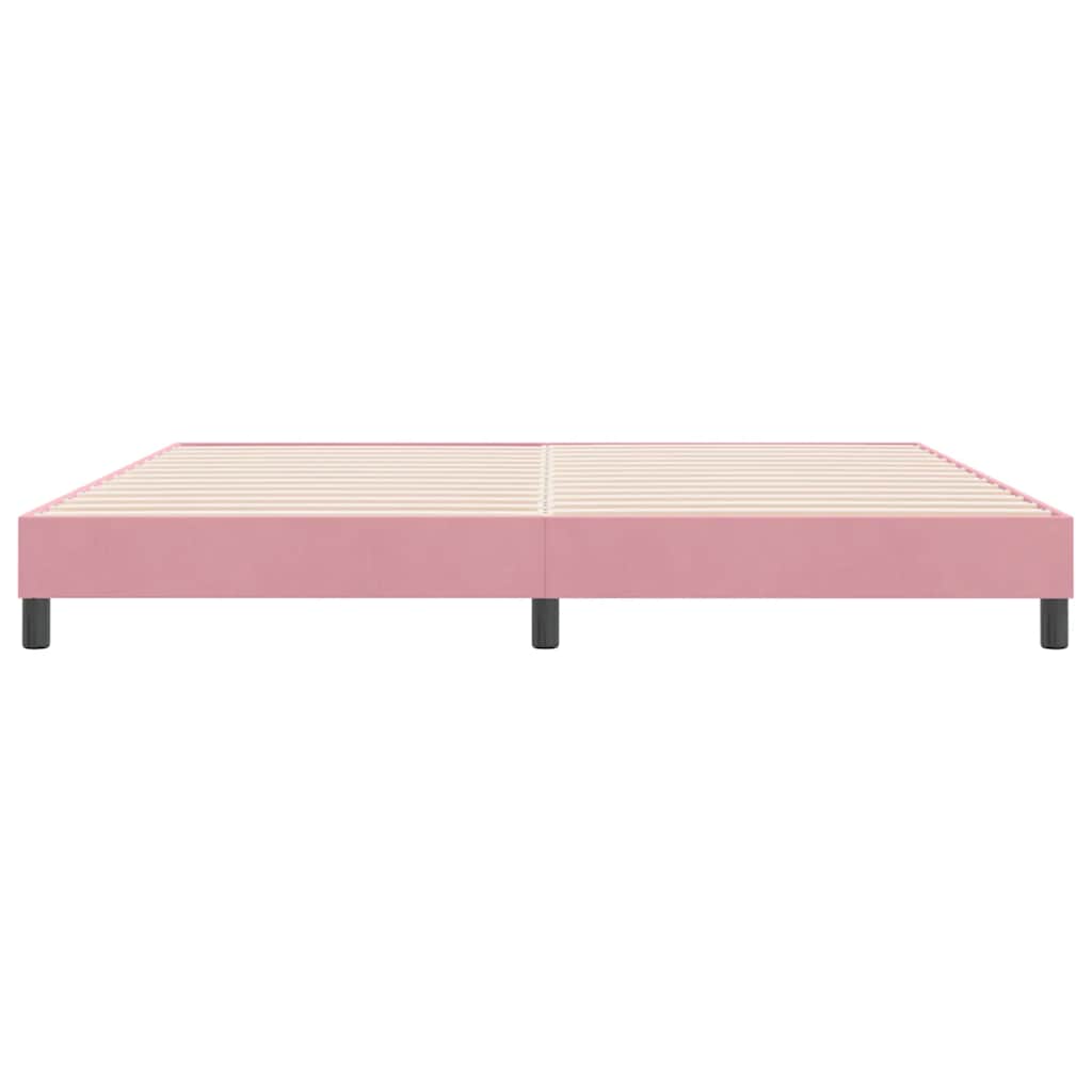 Box Spring krevet bez madracem ružičasti 180x220 cm baršun
