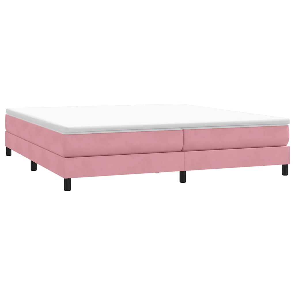 Box Spring krevet bez madracem ružičasti 200x220 cm baršun