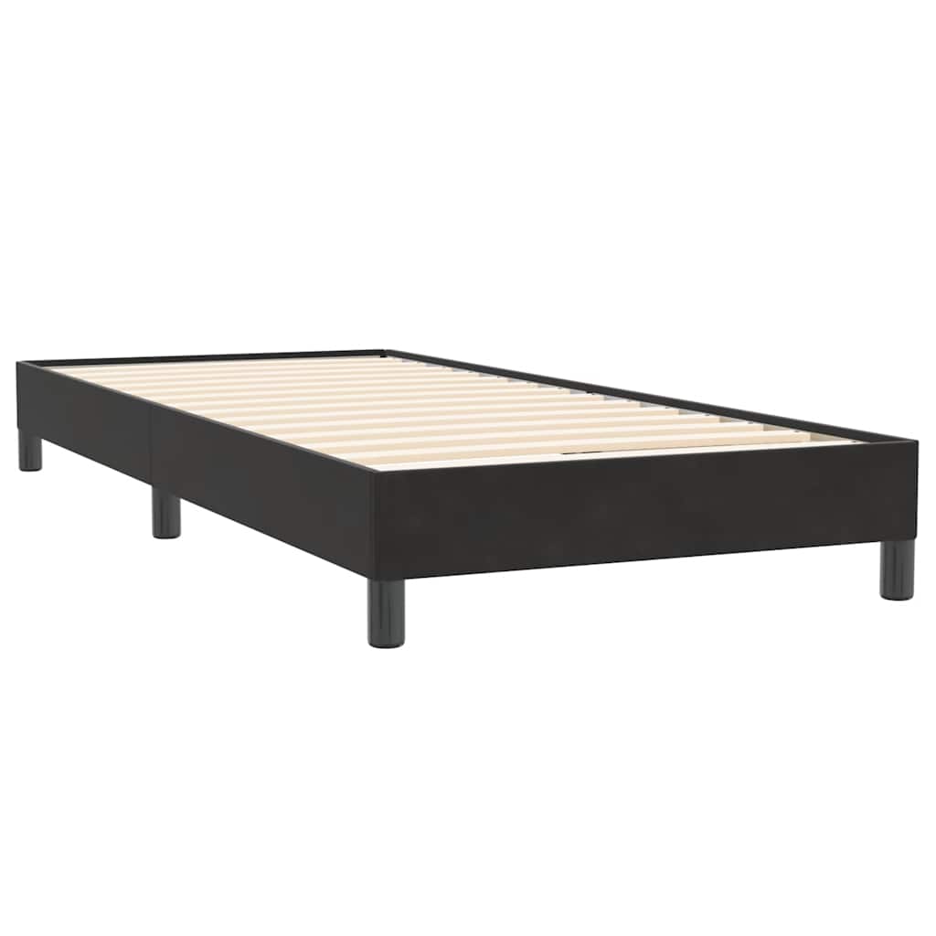 Box spring krevet s madracem crni 80 x 220 cm baršunasti