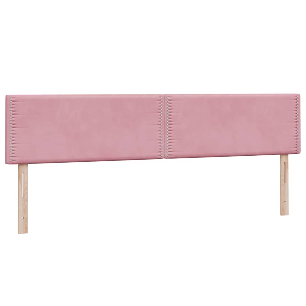 Krevet s oprugama i madracem ružičasti 180x210 cm baršunasti