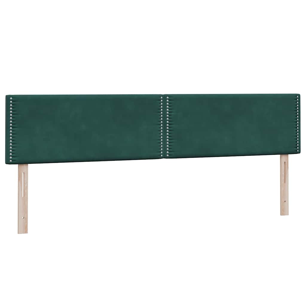 Box Spring krevet s madracem tamno zeleni 180x220 cm baršun