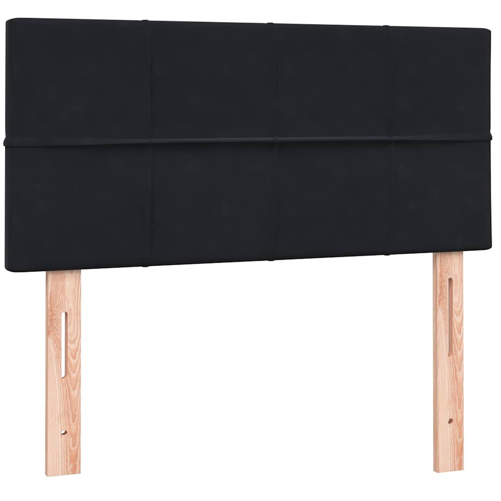 Box spring krevet s madracem crni 80 x 220 cm baršunasti