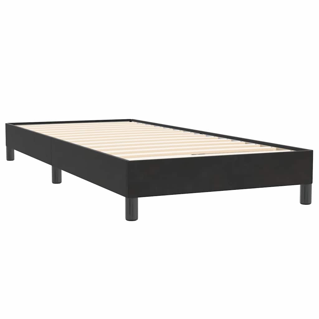 Box spring krevet s madracem crni 80 x 220 cm baršunasti