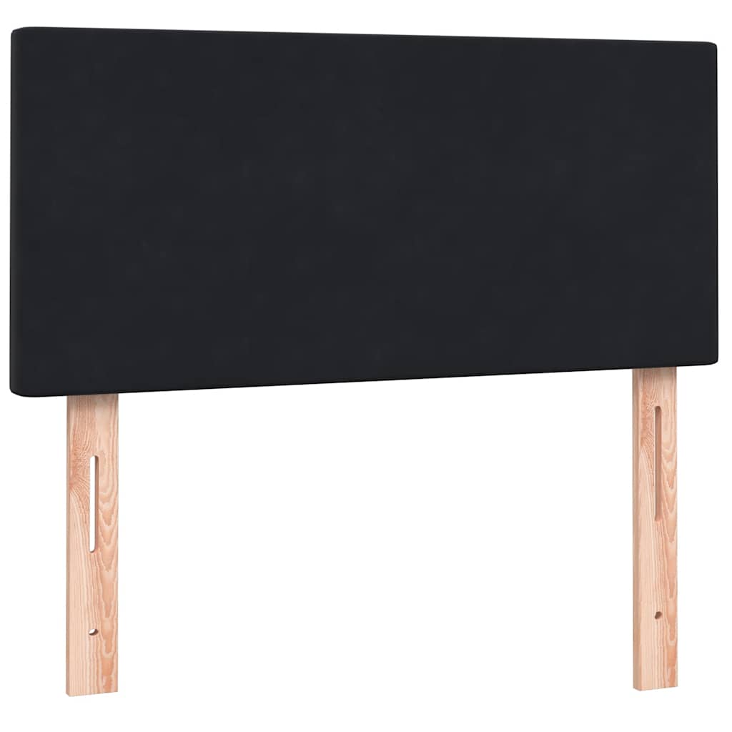 Box spring krevet s madracem crni 80 x 220 cm baršunasti