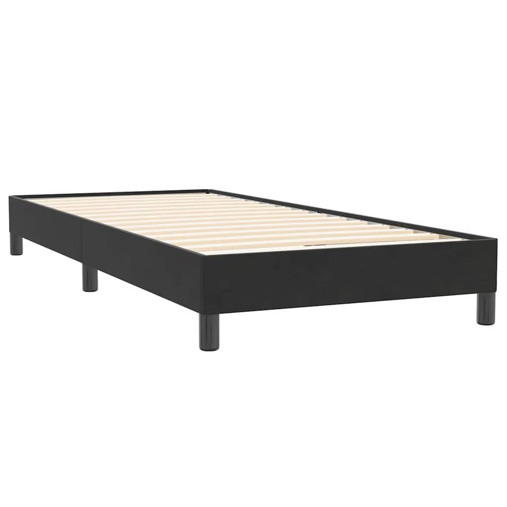 Box spring krevet s madracem crni 80 x 220 cm baršunasti