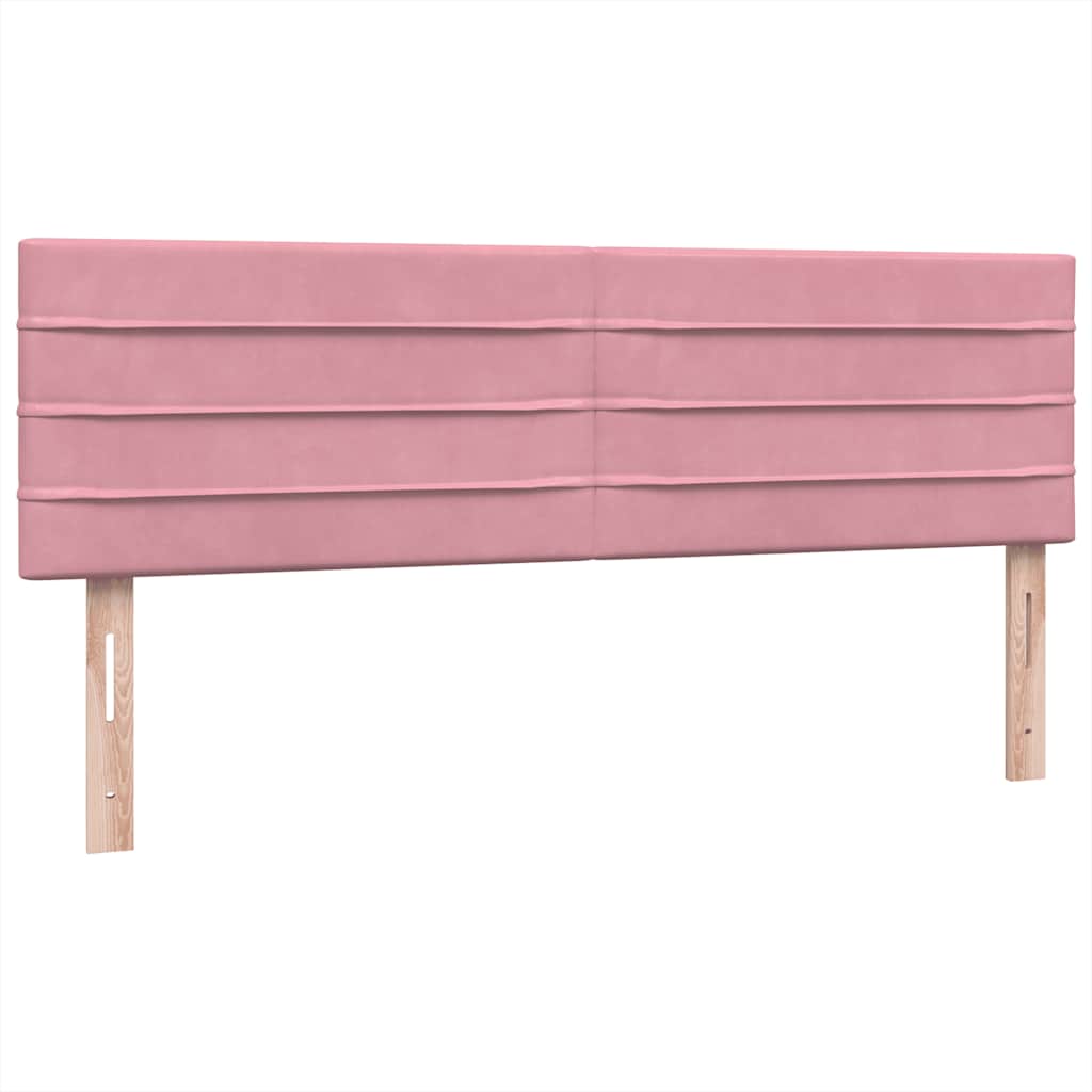 Box Spring krevet s madracem ružičasti 160x220 cm baršun