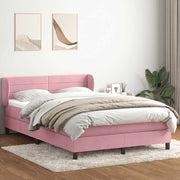 Box Spring krevet s madracem ružičasti 160x220 cm baršun