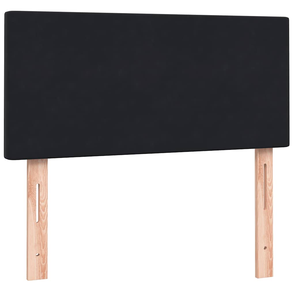 Box spring krevet s madracem crni 90x210 cm baršunasti
