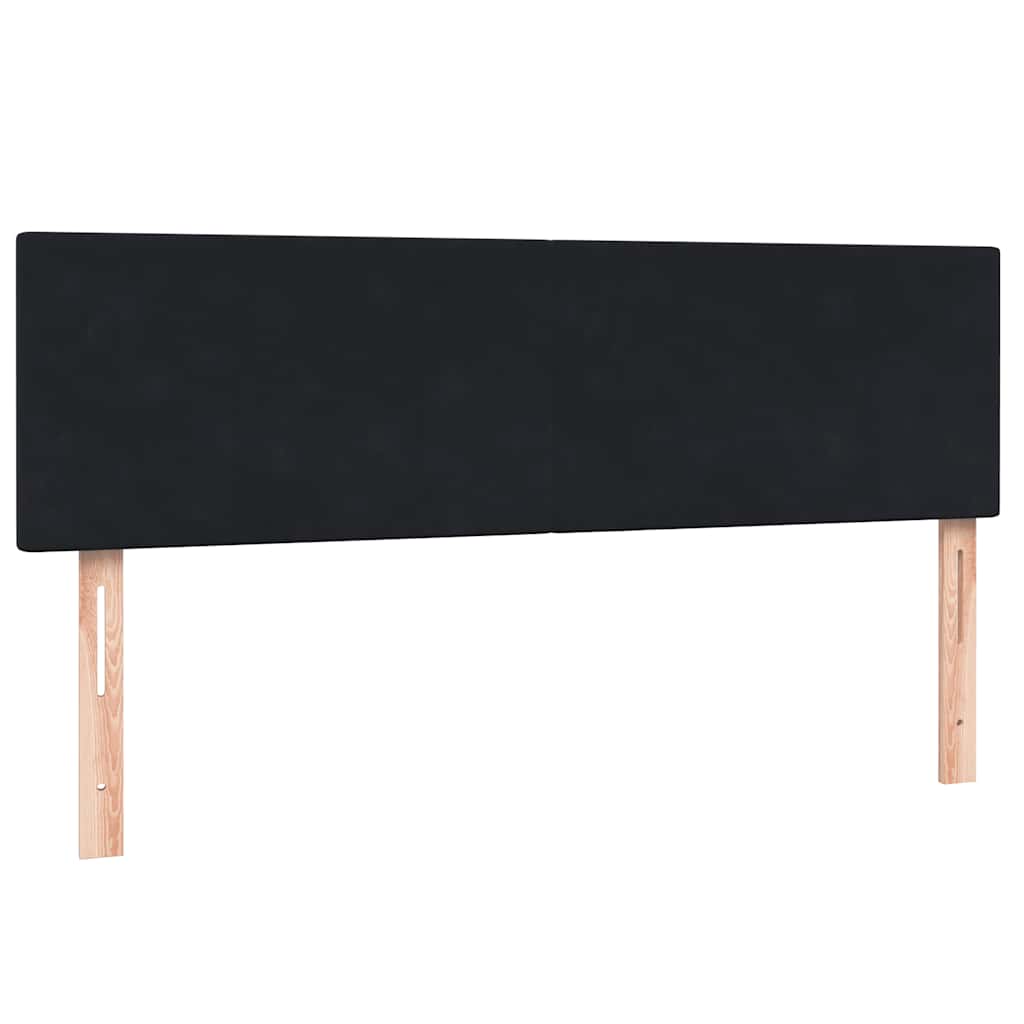 Box spring krevet s madracem crni 160x210 cm baršunasti