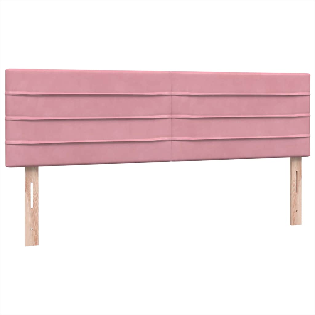 Box Spring krevet s madracem ružičasti 140x220 cm baršun