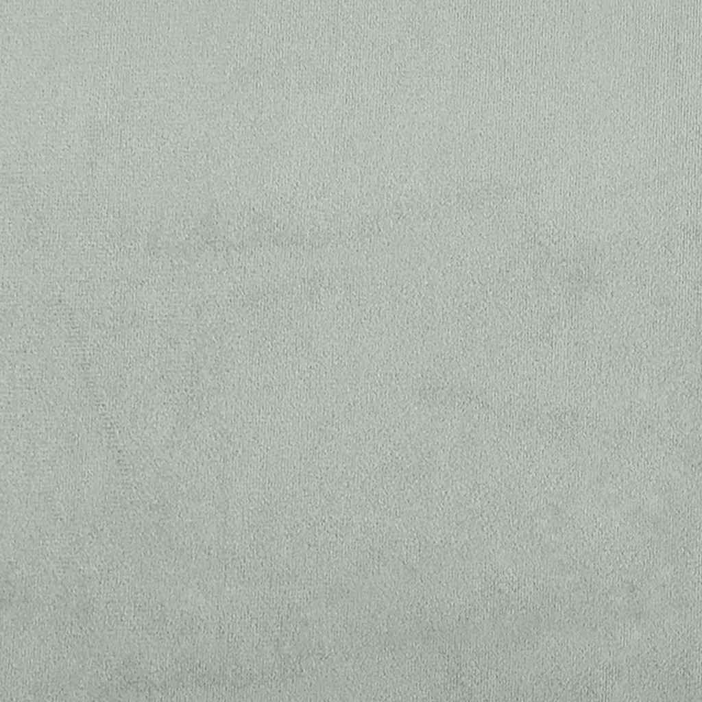 Krevet s oprugama i madracem svjetlosivi 160x220 cm baršunasti