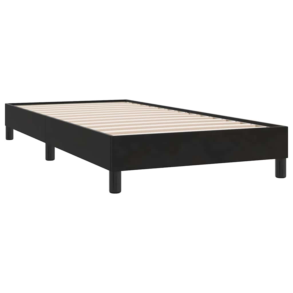 Box spring krevet s madracem crni 90x210 cm baršunasti