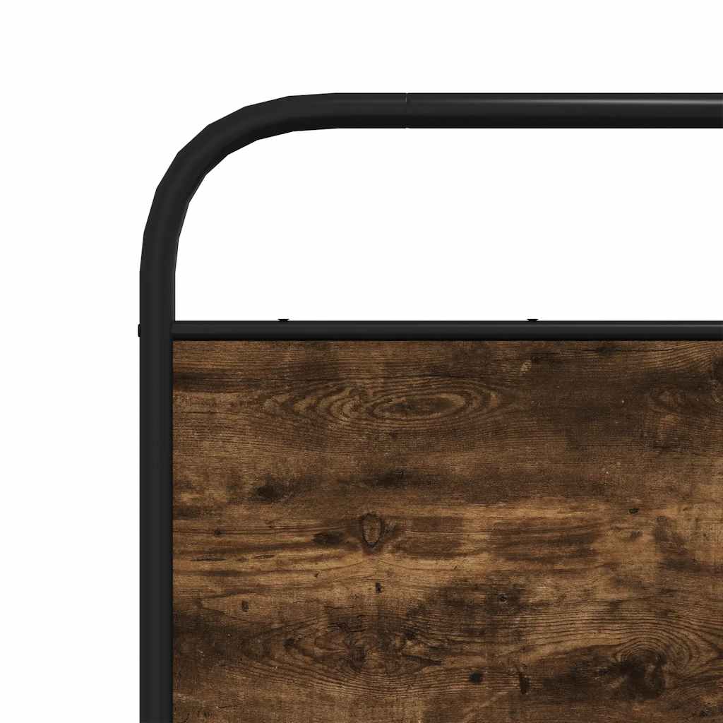 Metalni okvir kreveta bez madraca boja hrasta 180x200 cm