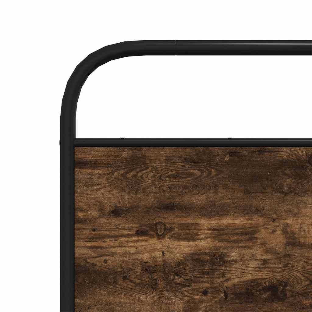 Metalni okvir kreveta bez madraca boja hrasta 150 x 200 cm