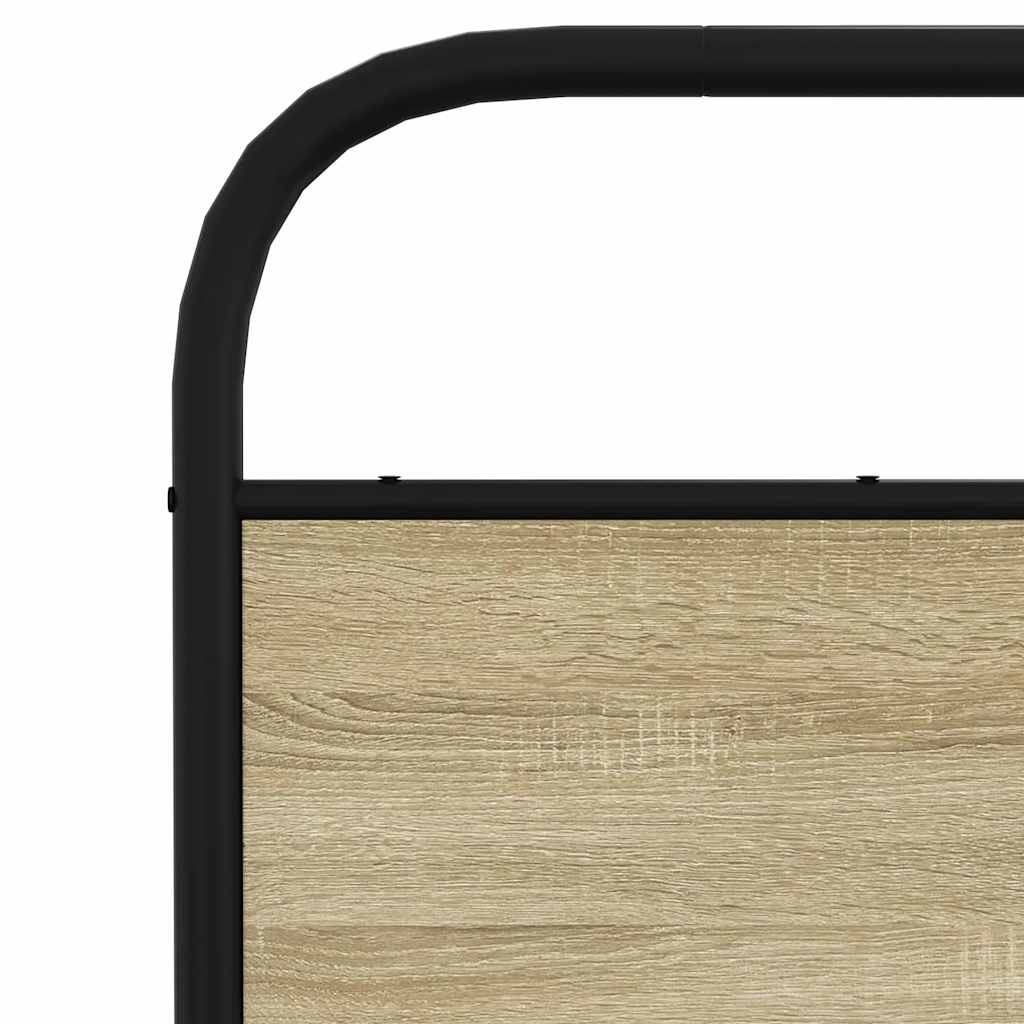 Metalni okvir kreveta bez madraca boja hrasta sonome 140x190 cm