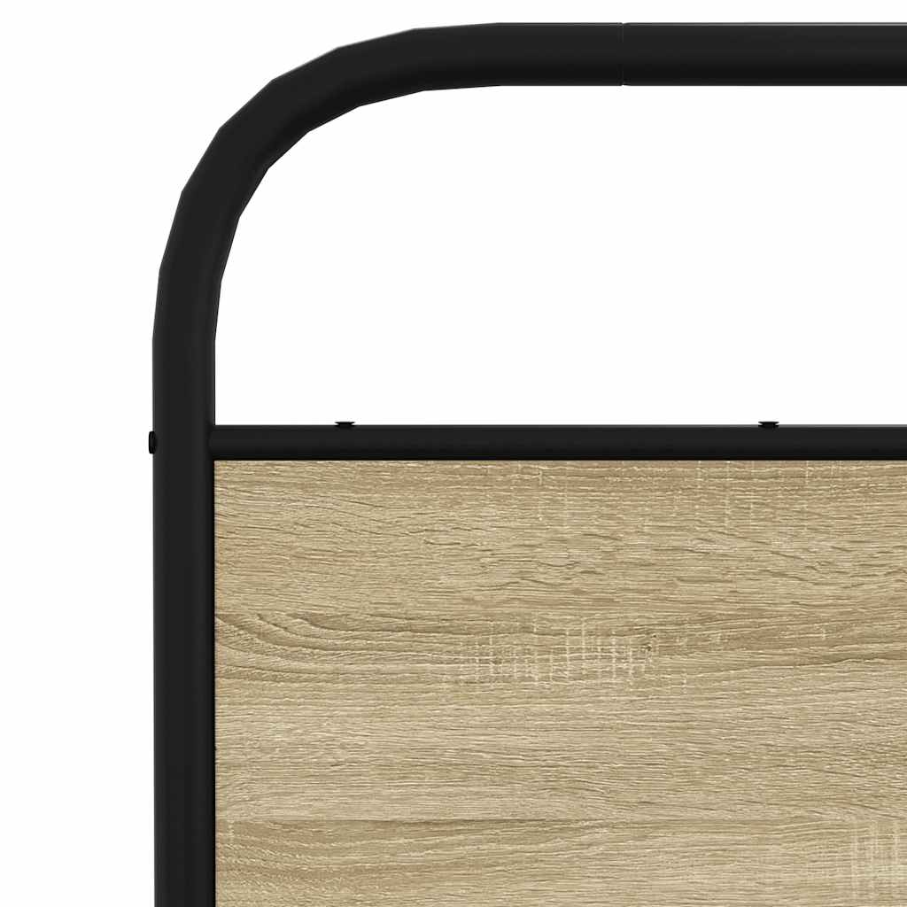 Metalni okvir kreveta bez madraca boja hrasta sonome 140x200 cm