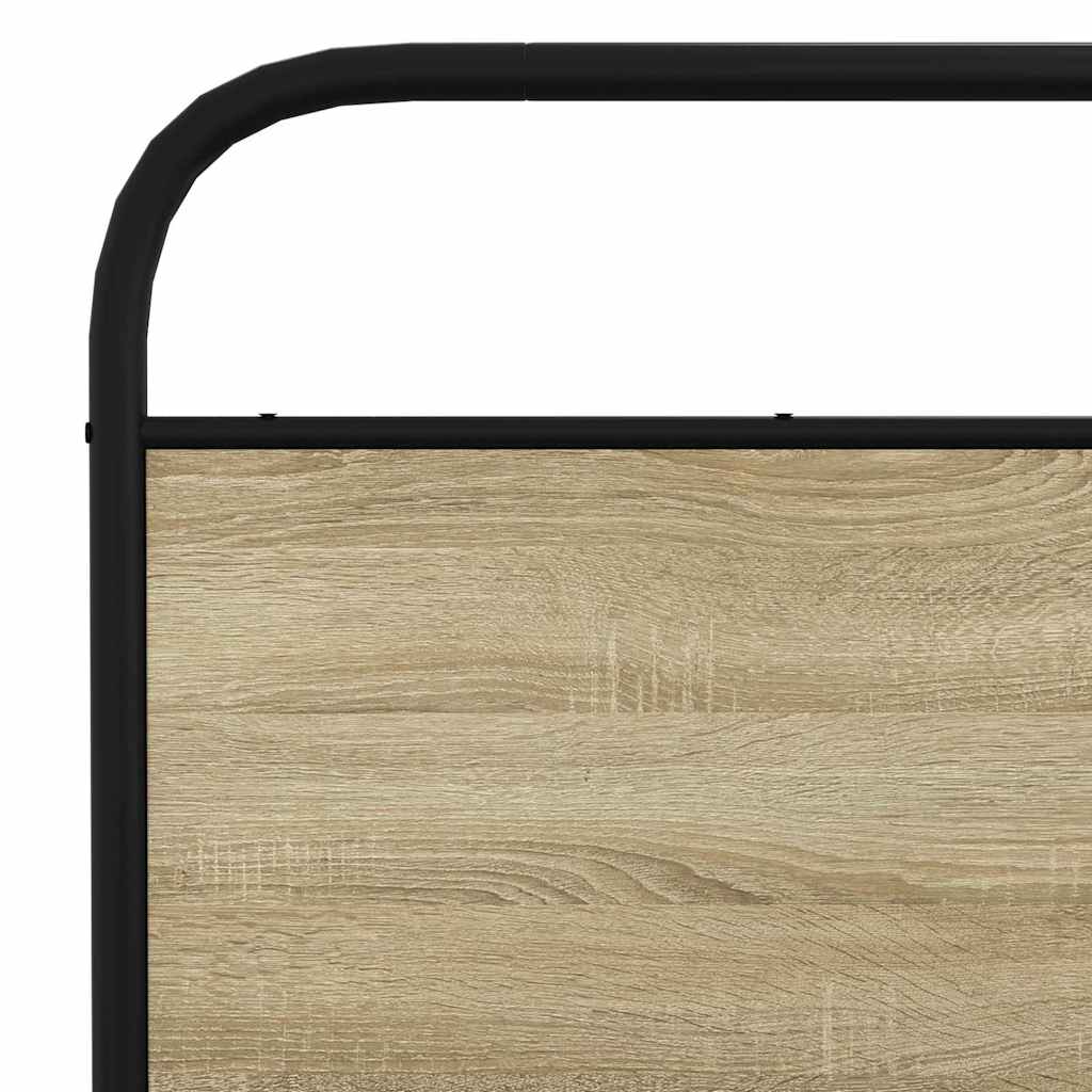 Metalni okvir kreveta bez madraca boja hrasta sonome 150x200 cm