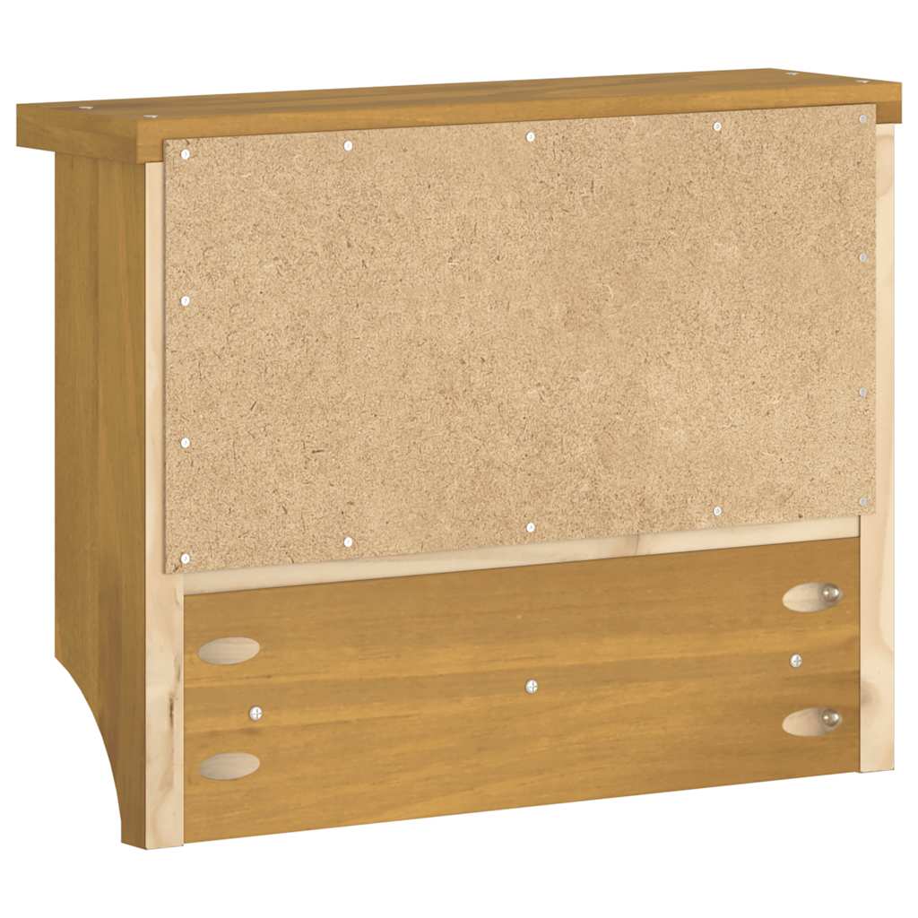 Zidna vješalica za kapute SANDNES 45x12x35 cm puno drvo bor