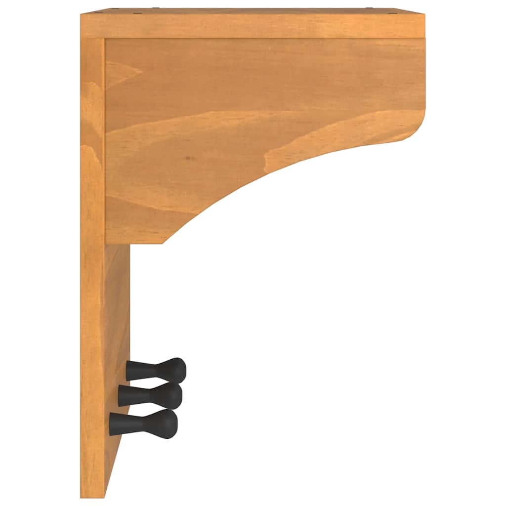 Zidna vješalica za kapute SANDNES 43x30x42 cm Masivno drvo bor