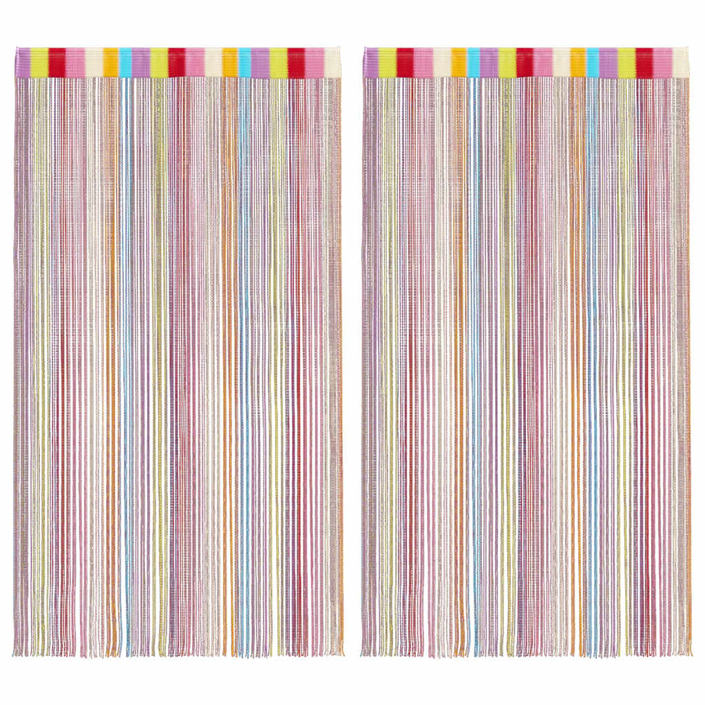 Nižaste zavjese 2 kom Višebojne 100x250 cm