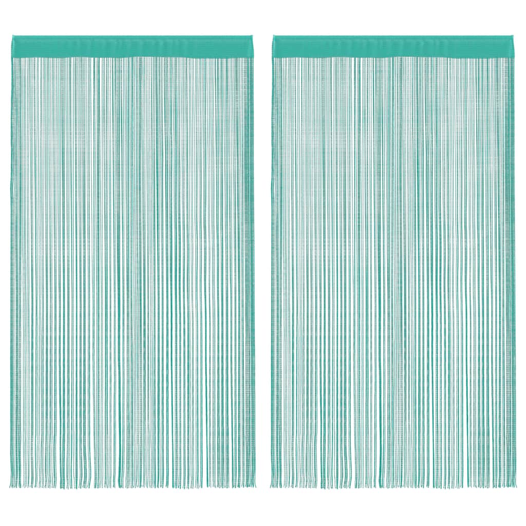 Zavjese od špage 2 kom. tirkizne 100x250 cm