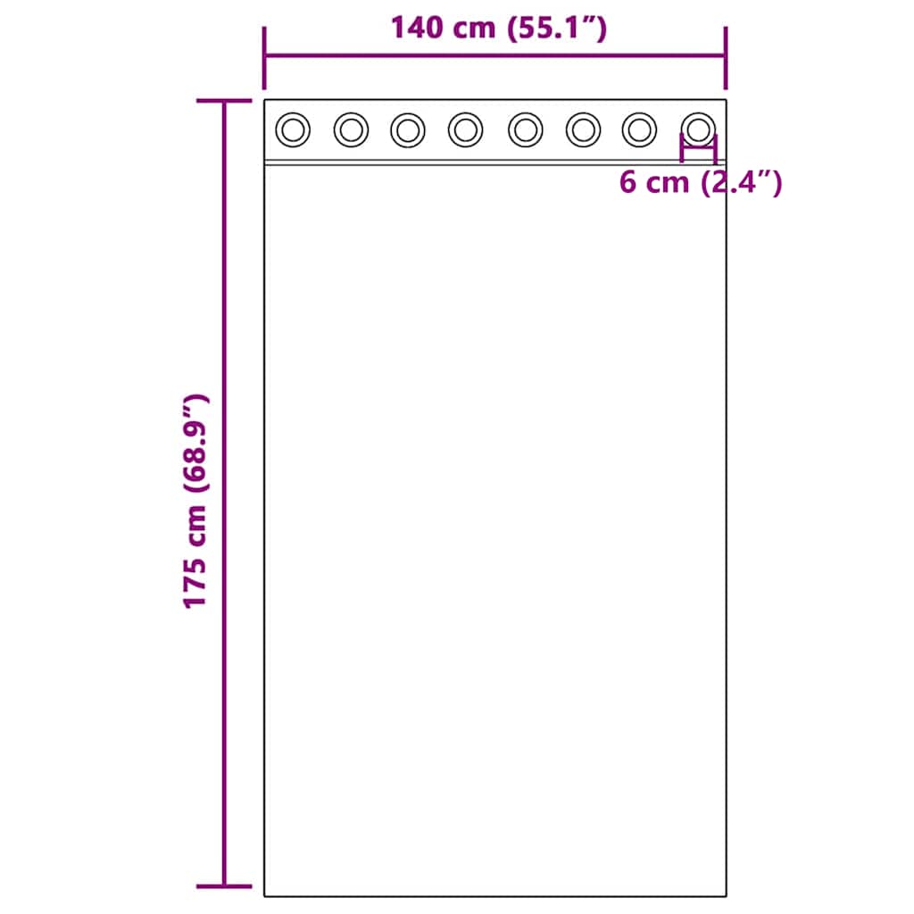 Voile zavjese s ušicama 2 kom jabučno zelena 140x175 cm