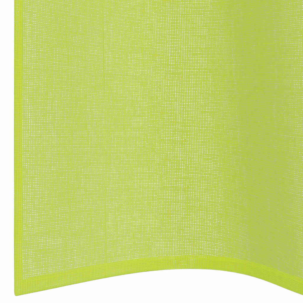 Voile zavjese s ušicama 2 kom zelene boje jabuke 140x260 cm