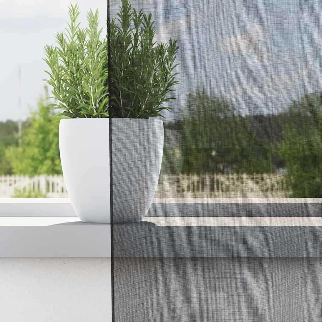 Voile zavjese s ušicama 2 kom crne 140x260 cm