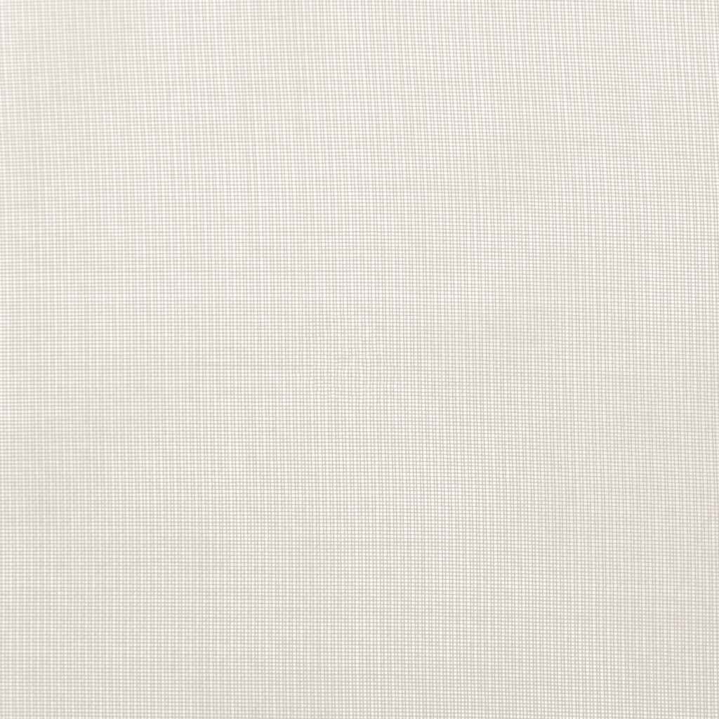 Voile zavjese s ušicama 2 kom krem 140x225 cm