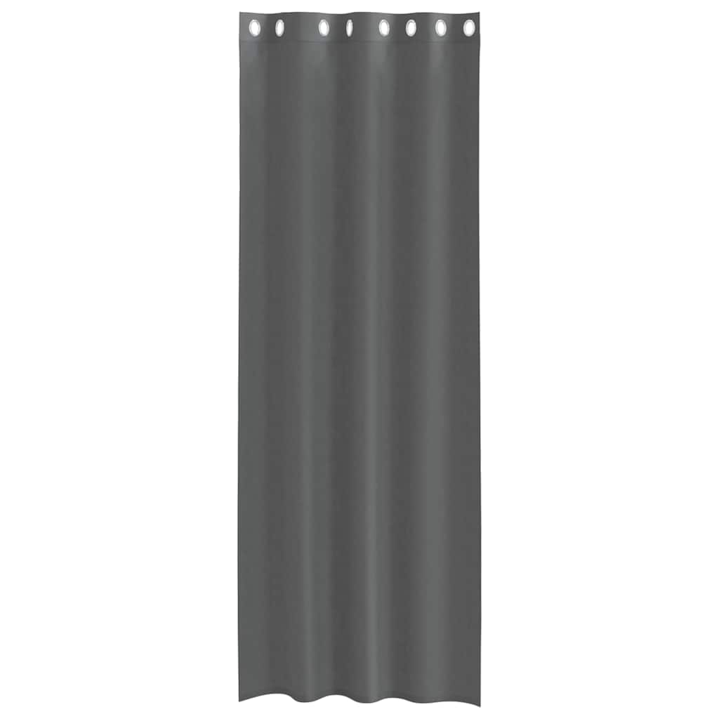 Voile zavjese s ušicama 2 kom tamnosive 140x260 cm