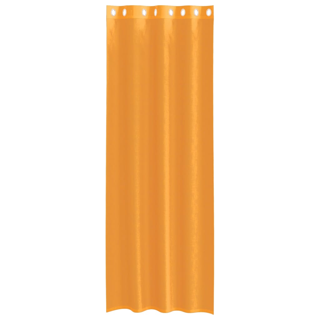 Voile zavjese s ušicama 2 kom narančaste 140x260 cm