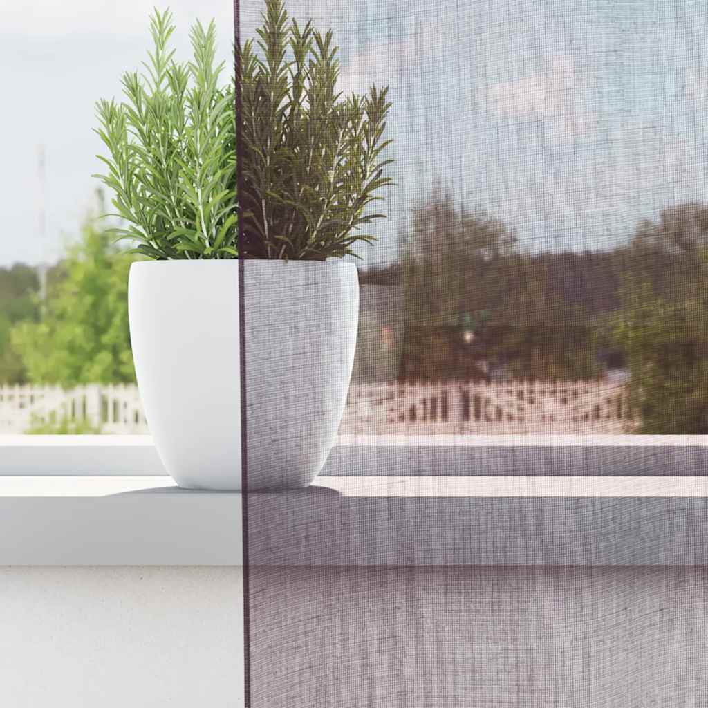 Voile zavjese s ušicama 2 kom ljubičaste 140x260 cm