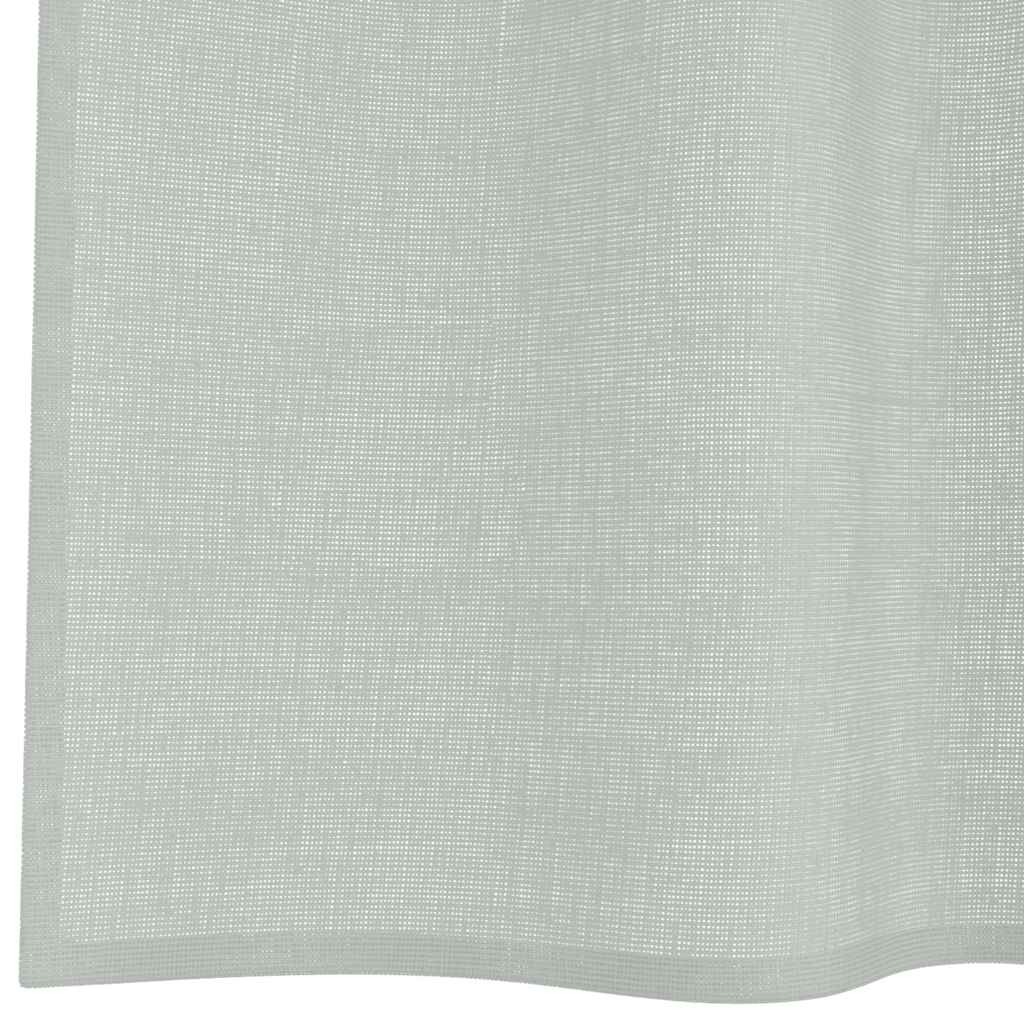 Voile zavjese s ušicama 2 kom svijetlosive 140x140 cm