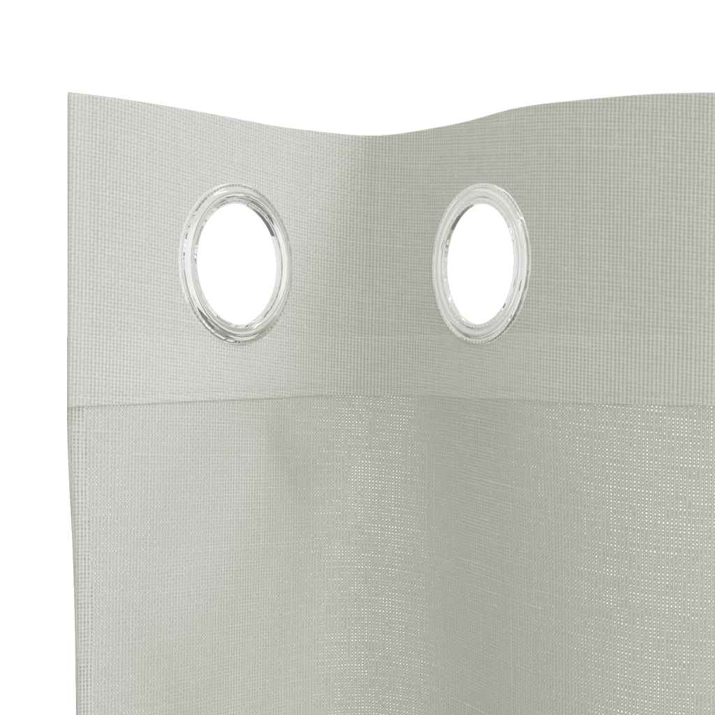 Voile zavjese s ušicama 2 kom svijetlosive 140x175 cm