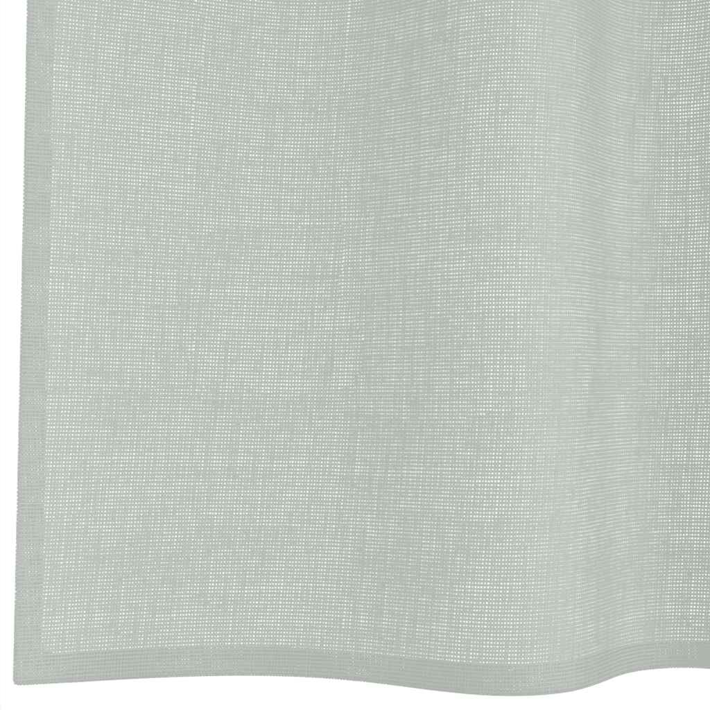 Voile zavjese s ušicama 2 kom svijetlosive 140x300 cm