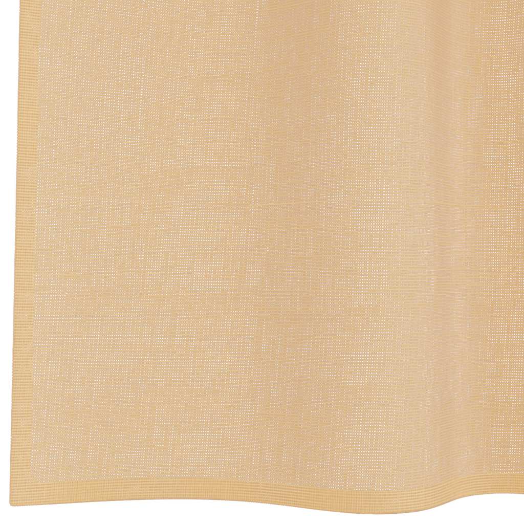 Voile zavjese s ušicama 2 kom boja pijeska
