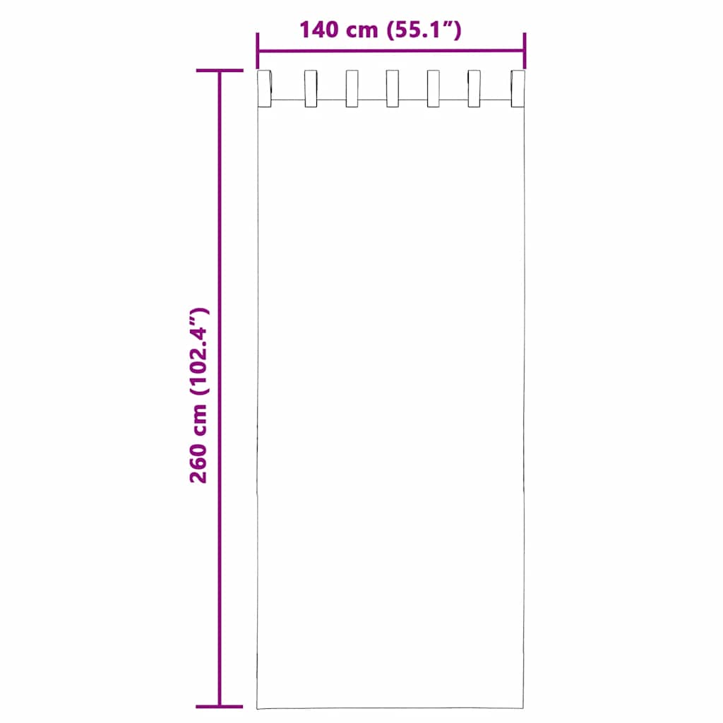 Voile zavjese s petljama 2 kom tamnosive 140x260 cm