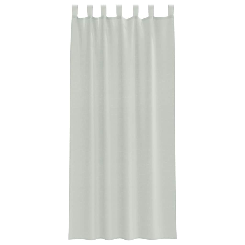 Voile zavjese s petljama 2 kom svijetlo sive 140x245 cm